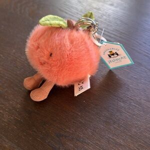 Jellycat - Cute Peach Plush Keychain
